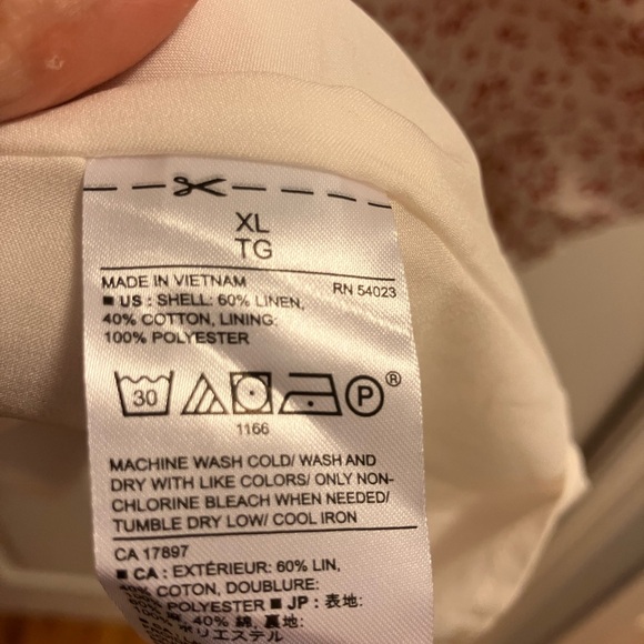 Banana Republic red and white floral midi dress XL - Picture 8 of 8